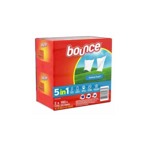 Bounce Dryer Sheets - Laundry Washing Accessories - Outdoor Fresh Scent - 320 Total Sheets