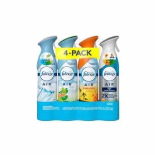 Febreze Air Refresher Variety Pack - 4 x 8.8 oz Cans, Assorted Fragrances