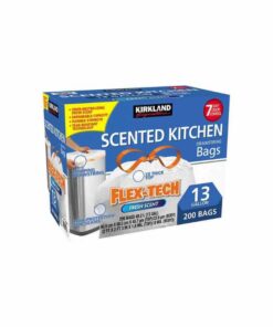 Kirkland Signature Flex-Tech 13-Gallon Scented Kitchen Trash Bags - 200 Count