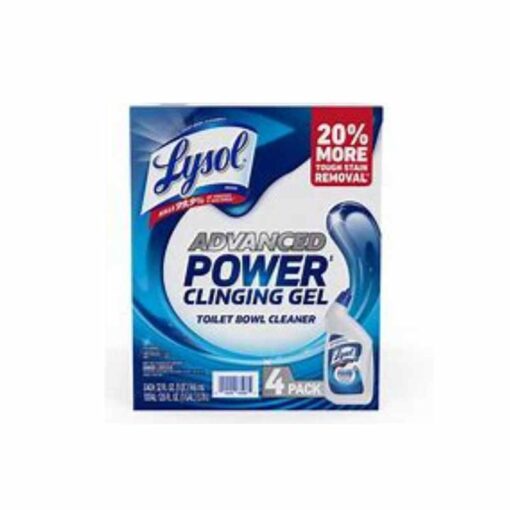 Lysol Advanced Toilet Bowl Gel Cleaner (32 fl. oz., Pack of 4) Superior Cleaning Power for Sparkling Clean Toilets