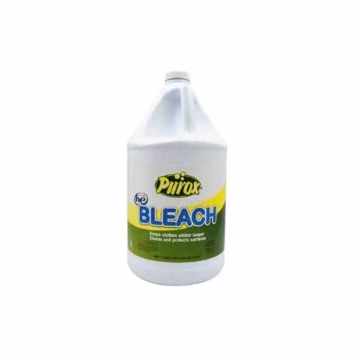 Purox Regular Strength Bleach 128 oz - Pack of 6 Powerful Cleaning and Disinfection for Your Home