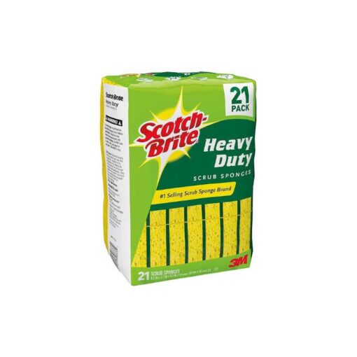 Scotch-Brite Exfoliating Scrub Sponge - 21 Count Long-lasting Cleaning Power