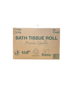 Toilet Paper Bath Tissue Box - 96 Rolls, 2-Ply, Soft and Absorbent