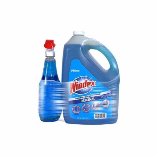 Windex Glass Cleaner - Household Cleaning Supplies - Original Formula - 32 fl oz & 169 fl oz Refill Options Available