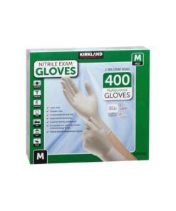 Kirkland Signature Nitrile Exam Gloves, Medium, 400 Count - Powder Free