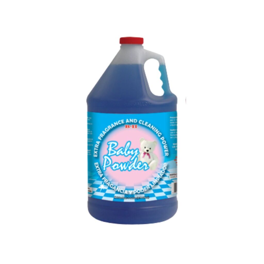 B-Ⅱ extra cleaner baby powder scent 4 gallon box floor cleaner.