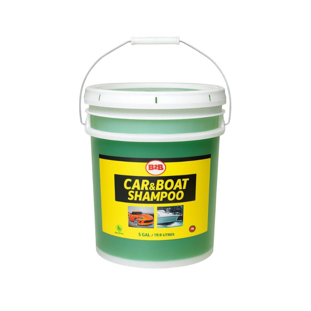 B2B Car and Boat Shampoo 5 gallon pail biodegradable cleaner.